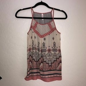 Xhilaration Western/Aztec Tank Top